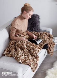 Wavy Ridge Crochet Blanket
