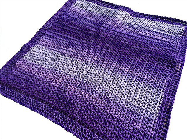 Crochet Patterns Galore - Easy Ombre Baby Blanket