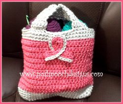 Pink Ribbon Tote Bag