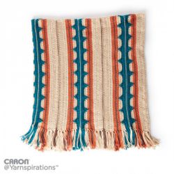 Southwest Stripe Crochet Blanket