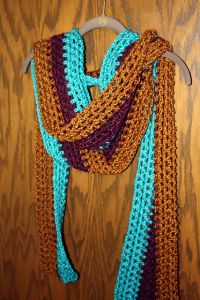 Extra Long Tri-Color Scarf