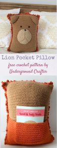 Lion Pocket Pillow