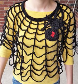 Spider and Web Poncho