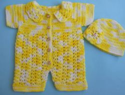 Baby Romper Sweater /Easy Crocheted Baby Jumper Sweater