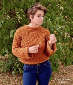 Easy  Knit-look Crochet Sweater