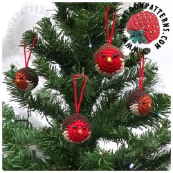 Robin Baubles Christmas Tree Decorations