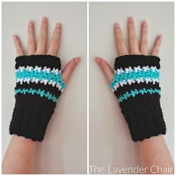 Houndstooth Fingerless Gloves