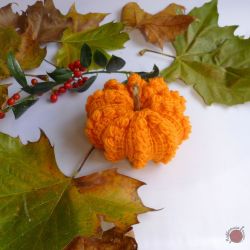 Tunisian Crochet Puffy Pumpkin