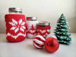 The Heart of Christmas -Mason Jar Cozies