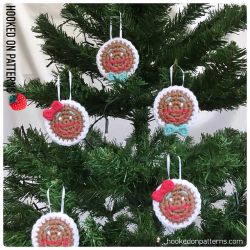Gingerbread Smilies Christmas Ornaments