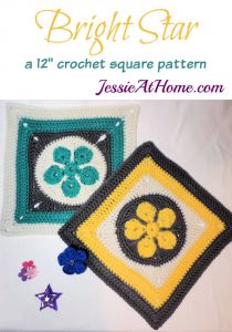 Bright Star Crochet Square