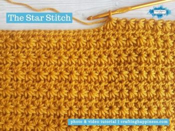 Crochet Star Stitch | Crafting Happiness