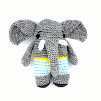 Elzo the Crochet Elephant