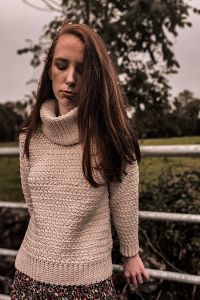 Crochet Cozy Turtleneck Sweater