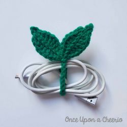 Leaf Sprout Cable Tie and Bookmark