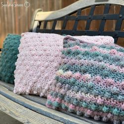 Crochet Bobble Pillow Trio