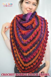 Crochet Bobble Stitch Shawl