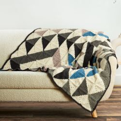 Modern Patchwork Abstract Blanket