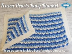 Frozen Hearts Baby Blanket