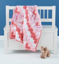 Mitered Crochet Baby Blanket 