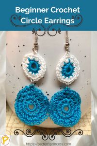 Beginner Crochet Circle Earrings