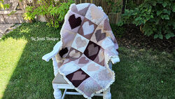 All My Love Heart Square Baby Blanket