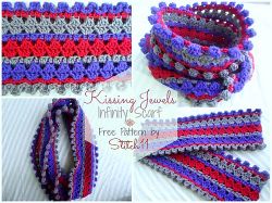 Kissing Jewels Infinity Scarf 