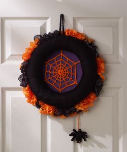 Spiderweb Halloween Wreath
