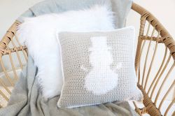 Winter Wonderland Snowman Pillow Cover