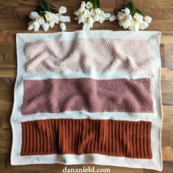 Pretty in Panels Stitch Sampler Baby Blanket