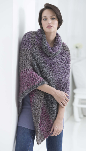 Crochet Patterns Galore - Cozy Cowl Poncho