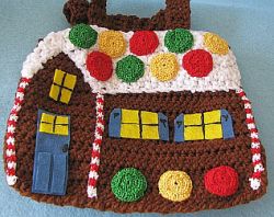 Pair of ginger Bread House Gift bags