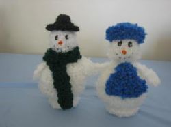 Mr and Mrs Snowman Dolls