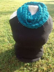 Turquoise Shell Infinity Scarf