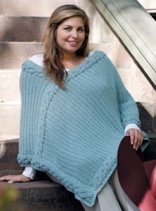 Curvy Girl Intertwined Poncho