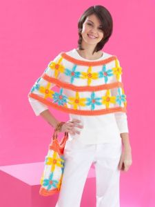 Daisy Chain Poncho and Bag