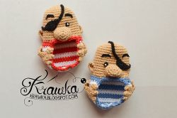 Pirates Baby Booties