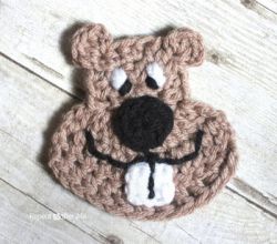 Groundhog Crochet Applique