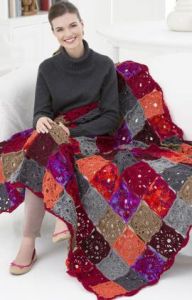 Colorful Squares Throw