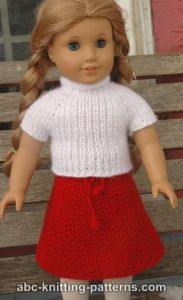 American Girl Doll Real Easy V-Stitch Skirt