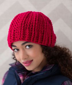Ridged Crochet Hat