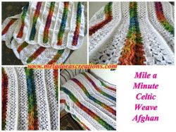 Mile a Minute Celtic Weave Afghan