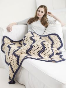 Quick Lacy Ripple Afghan