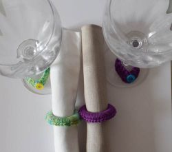 Girls’ Night In Napkin Rings and Wine Glass Charms
