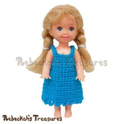 Simply Bluetiful Child Fashion Doll Dress