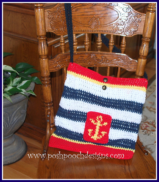 Nautical Tote Bag Crochet Pattern