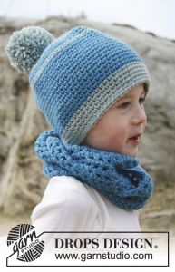 DROPS hat and neck warmer