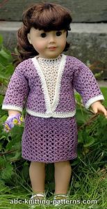 American Girl Doll Crochet English Garden Suit