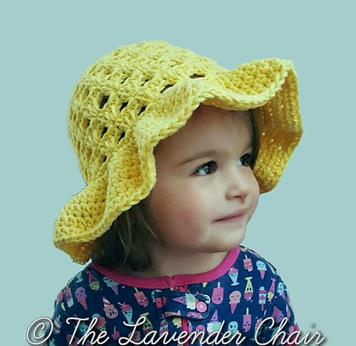 Crochet Patterns Galore - Lazy Daisy Sun Hat Kids