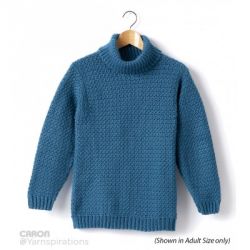 Child's Crochet Turtle Neck Pullover
